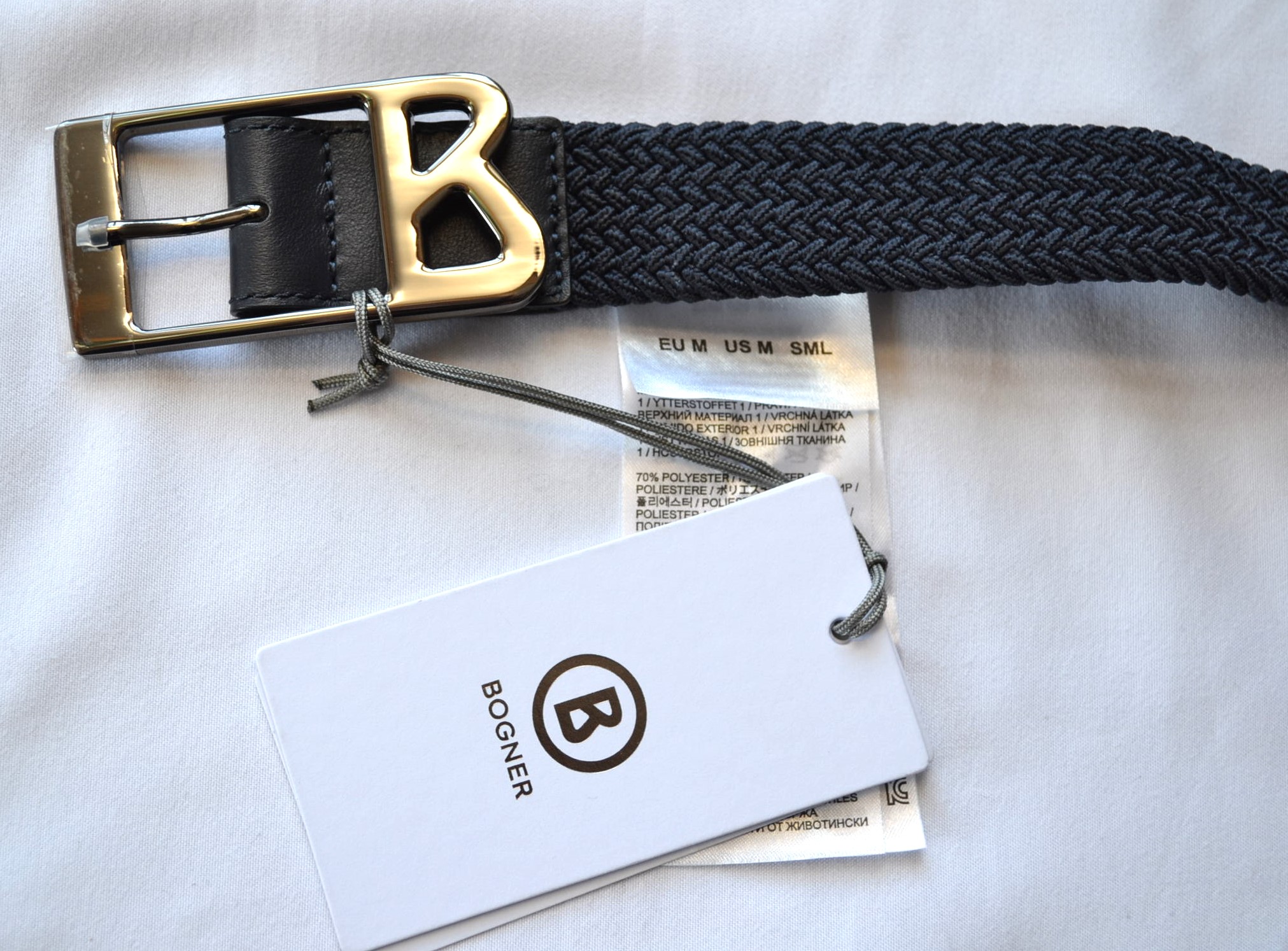 BOGNER MELLY HERREN DAMEN STRETCH GÜRTEL DUNKELBLAU Gr M 120 CM NEU – Bild 4