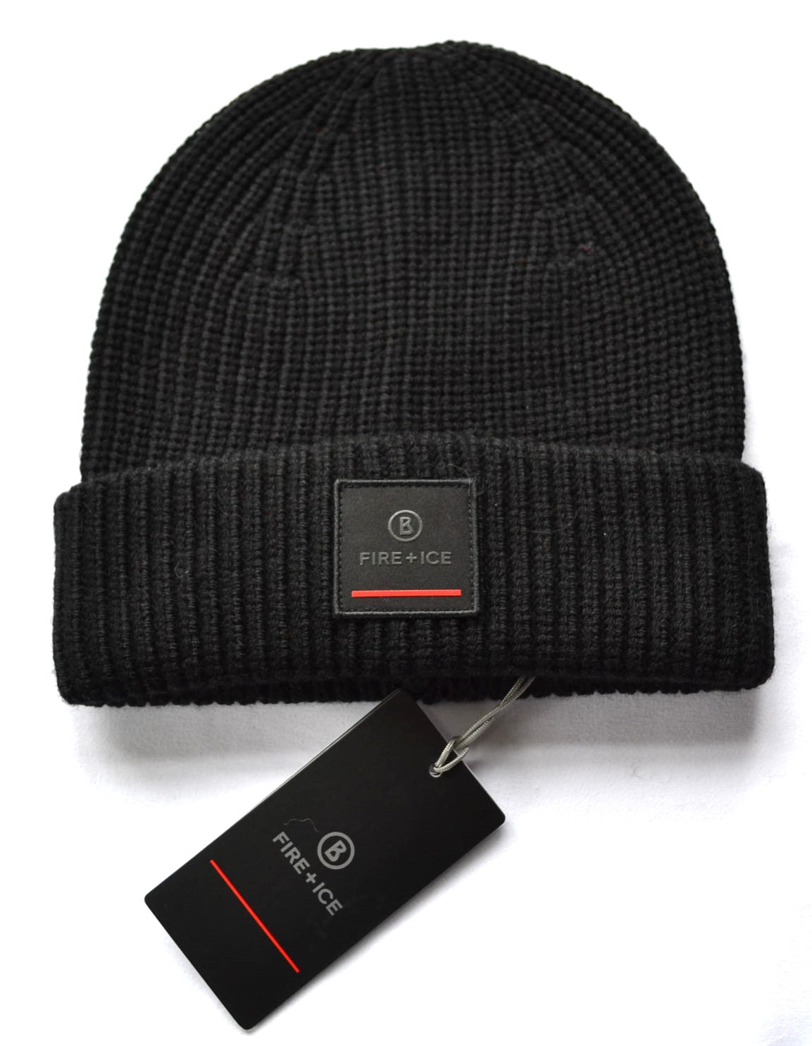 BOGNER FIRE+ICE HERREN DAMEN MÜTZE KAJUS 50% WOLLE WOLLMÜTZE SCHWARZ NEU – Bild 2