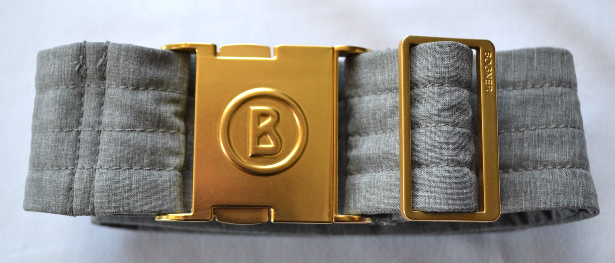 BOGNER DAMEN HERREN GÜRTEL für die SKIHOSE HOSE GRAU GOLD 105 cm 110 cm NEU – Bild 2