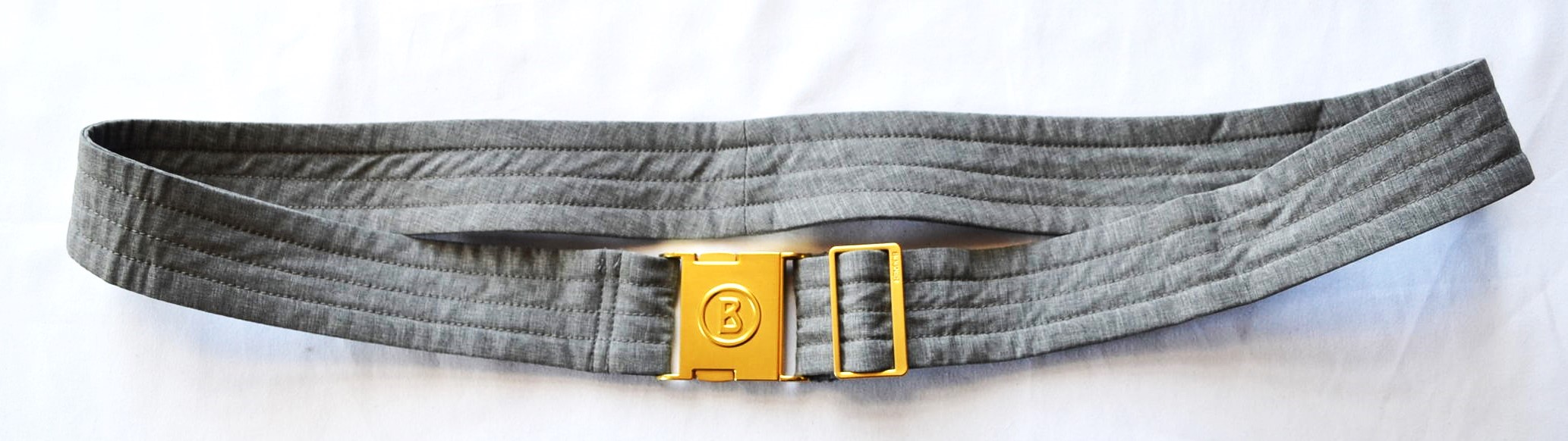 BOGNER DAMEN HERREN GÜRTEL für die SKIHOSE HOSE GRAU GOLD 105 cm 110 cm NEU