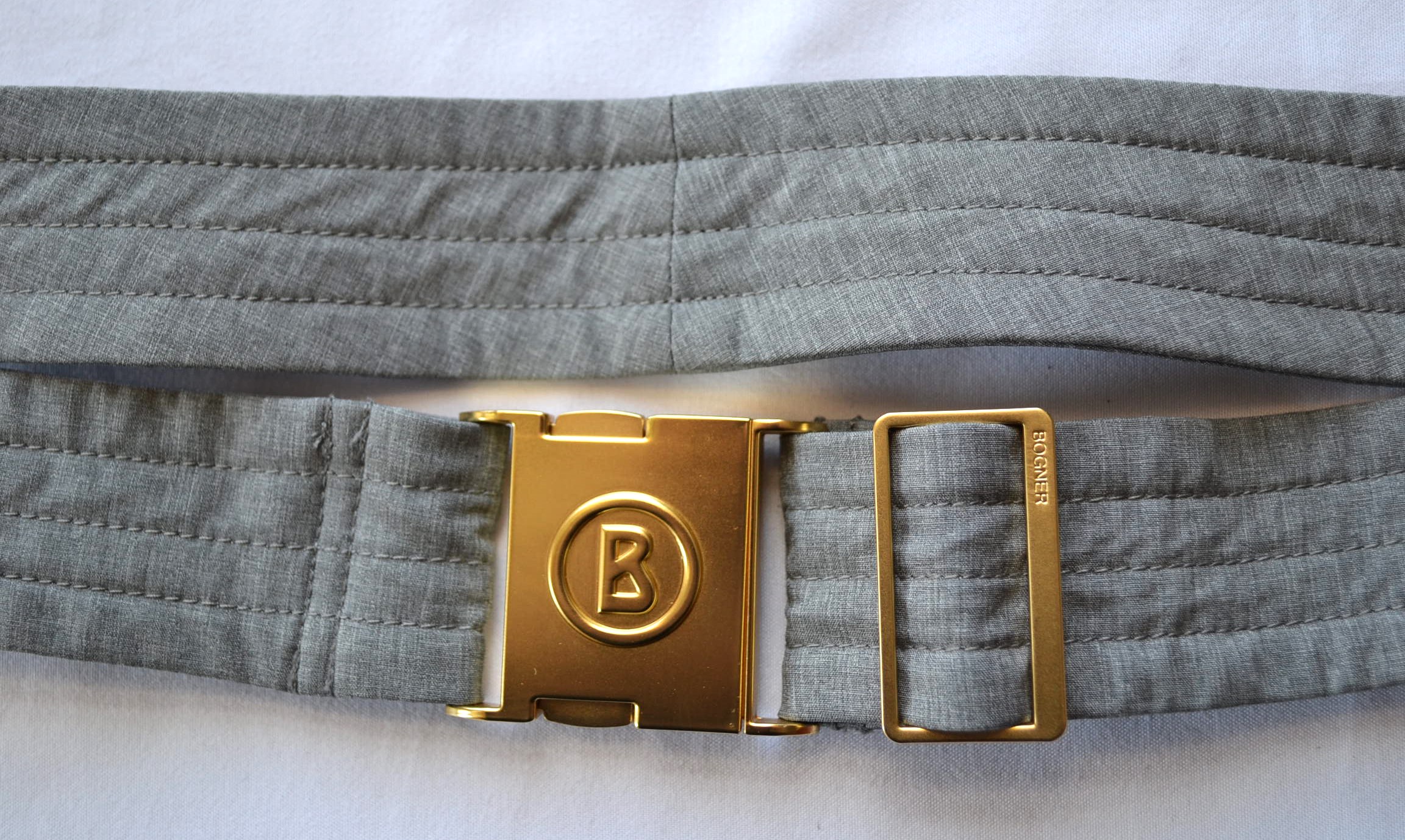 BOGNER DAMEN HERREN GÜRTEL für die SKIHOSE HOSE GRAU GOLD 105 cm 110 cm NEU – Bild 5