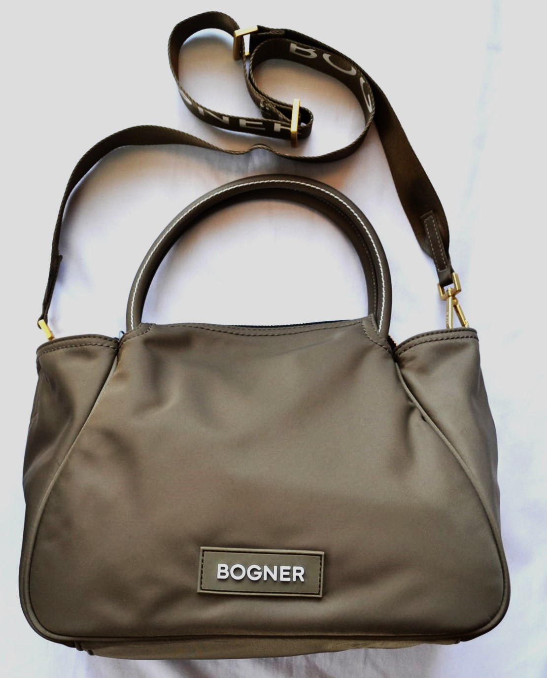 BOGNER SAXON RAJA DAMEN TASCHE HANDTASCHE MIT UMHÄNGEGURT OLIV NEU – Bild 4