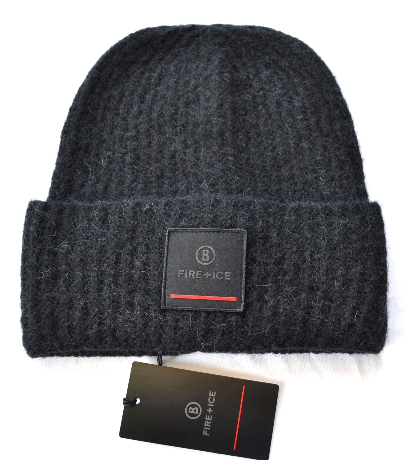 BOGNER TUANA FIRE+ICE HERREN DAMEN MÜTZE 40% WOLLE 30% ALPAKA WOLLMÜTZE SCHWARZ NEU – Bild 2