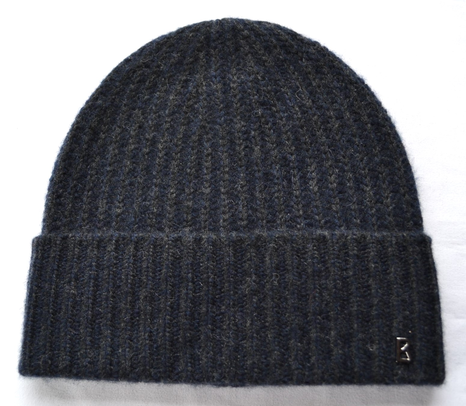 BOGNER REX HERREN DAMEN MÜTZE 30% KASCHMIR WOLLMÜTZE DUNKELBLAU NEU