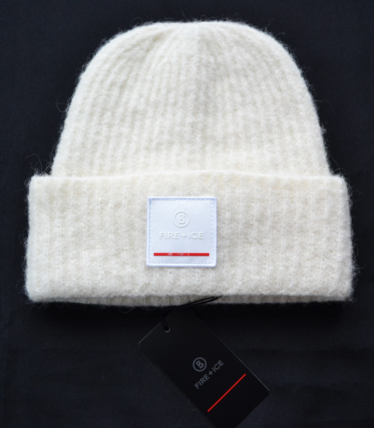 BOGNER TUANA FIRE+ICE HERREN DAMEN MÜTZE 40% WOLLE 30% ALPAKA WOLLMÜTZE WEIß NEU – Bild 2