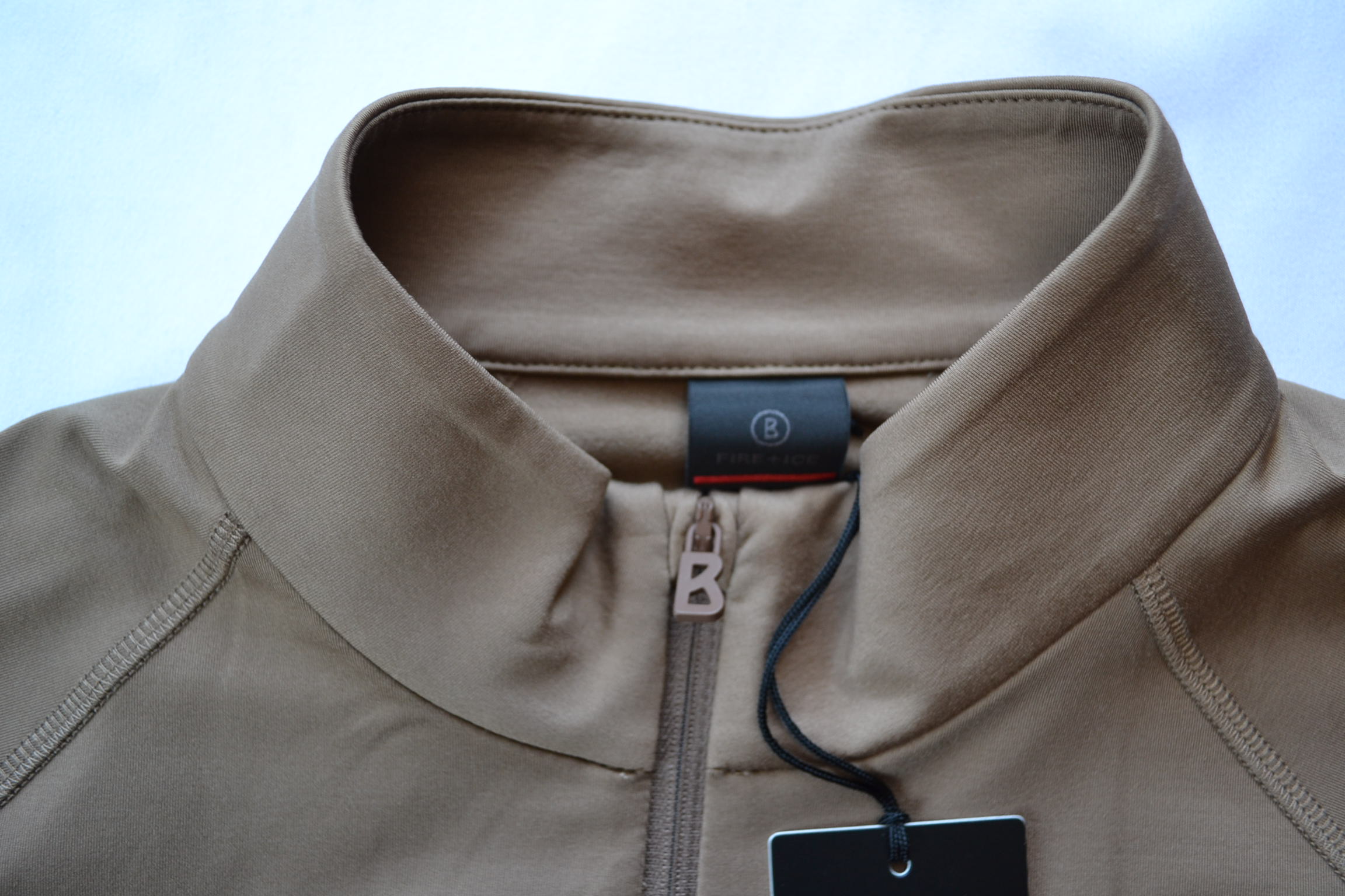 BOGNER FIRE+ICE BERKAN HERREN SKI LONGSLEEVE FIRST LAYER STRETCH UNTERZIEHER KARAMELL BRAUN Gr L 50 NEU – Bild 6