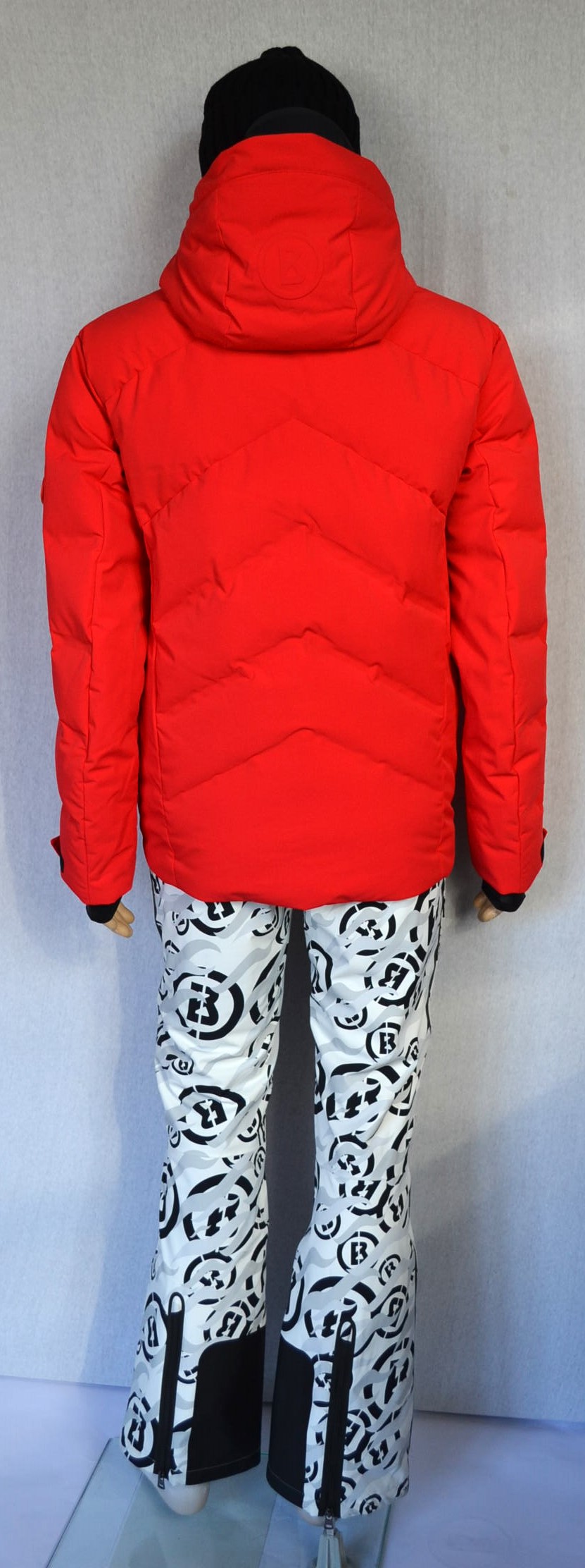 BOGNER JERVIS HERREN DAUNEN SKIJACKE ROT MIT TRENNBAREN MITTEL INLAYER IN SCHWARZ Gr 50 L NEU – Bild 8