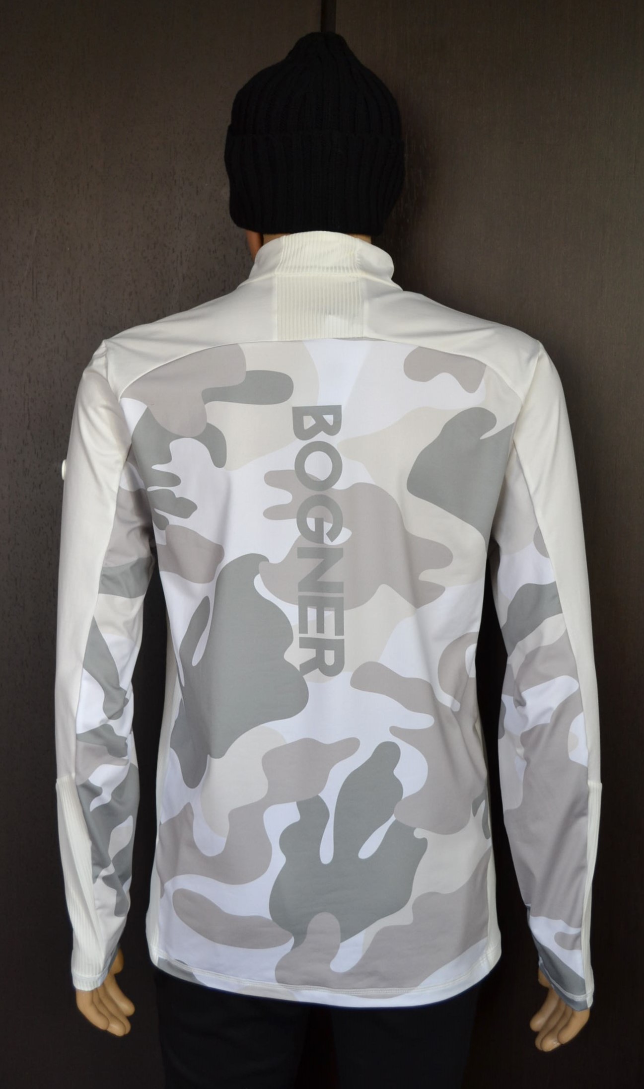 BOGNER FLORIAN HERREN SKI LONGSLEEVE FIRST LAYER STRETCH UNTERZIEHER WEIß CAMO Gr L 50 NEU – Bild 3