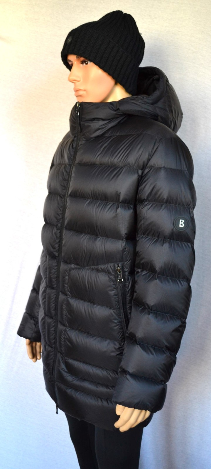 BOGNER HERBY HERREN LEICHTE DAUNENJACKE JACKE KURZMANTEL MENS SCHWARZ Gr 50 L NEU – Bild 3