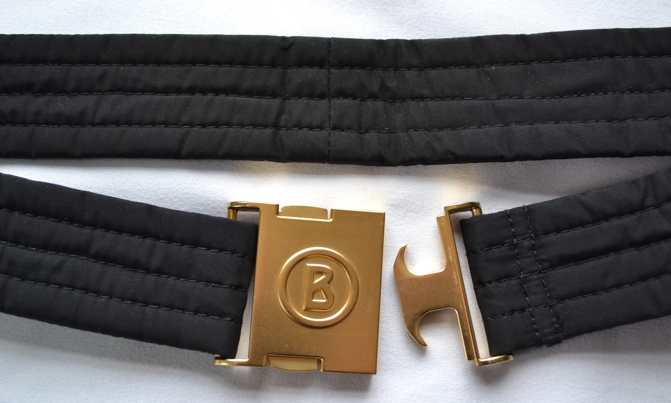 BOGNER DAMEN HERREN GÜRTEL für die SKIHOSE HOSE SCHWARZ GOLD max 115 cm NEU – Bild 5
