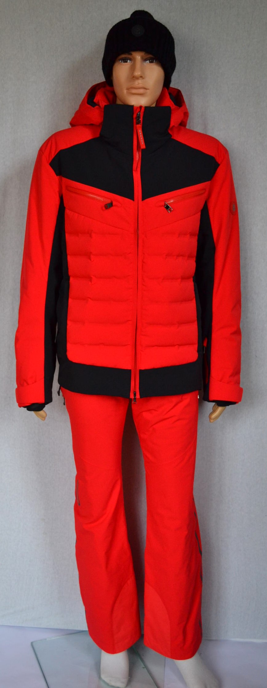 BOGNER SET SKIANZUG HERREN SKIJACKE FELIKS ROT-SCHWARZ STRETCH + SKIHOSE TIM 4 Gr 50 L NEU – Bild 3