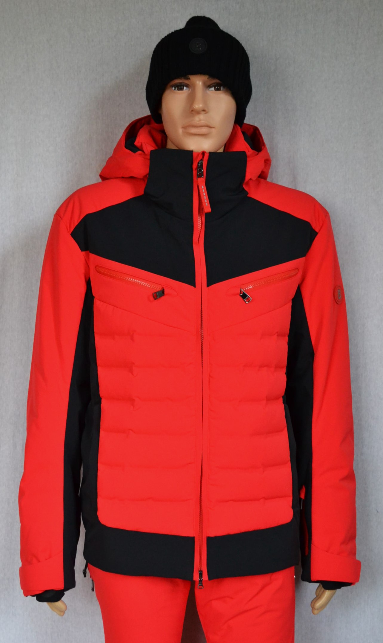 BOGNER SET SKIANZUG HERREN SKIJACKE FELIKS ROT-SCHWARZ STRETCH + SKIHOSE TIM 4 Gr 50 L NEU – Bild 4