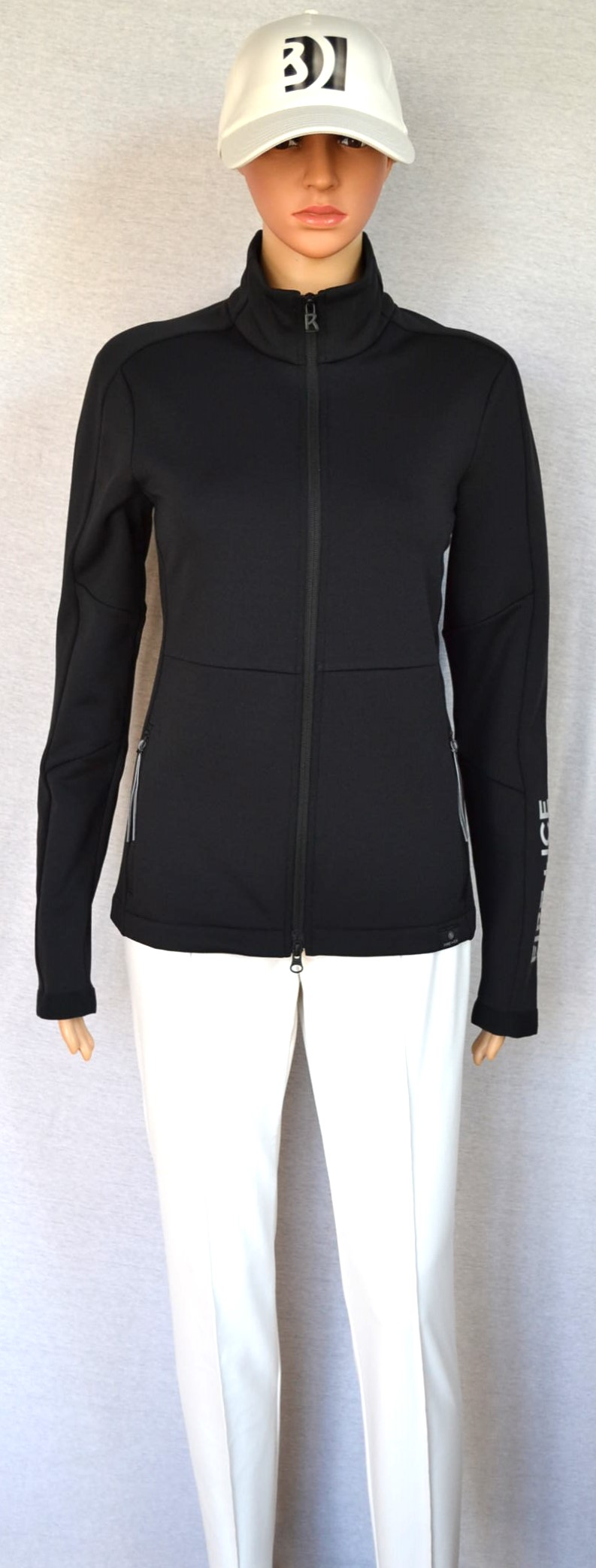 BOGNER FIRE+ICE INGE 2 DAMEN SKI MIDLAYER SOFTHSELL GOLF JACKE SCHWARZ STRETCH Gr 36 S NEU – Bild 2