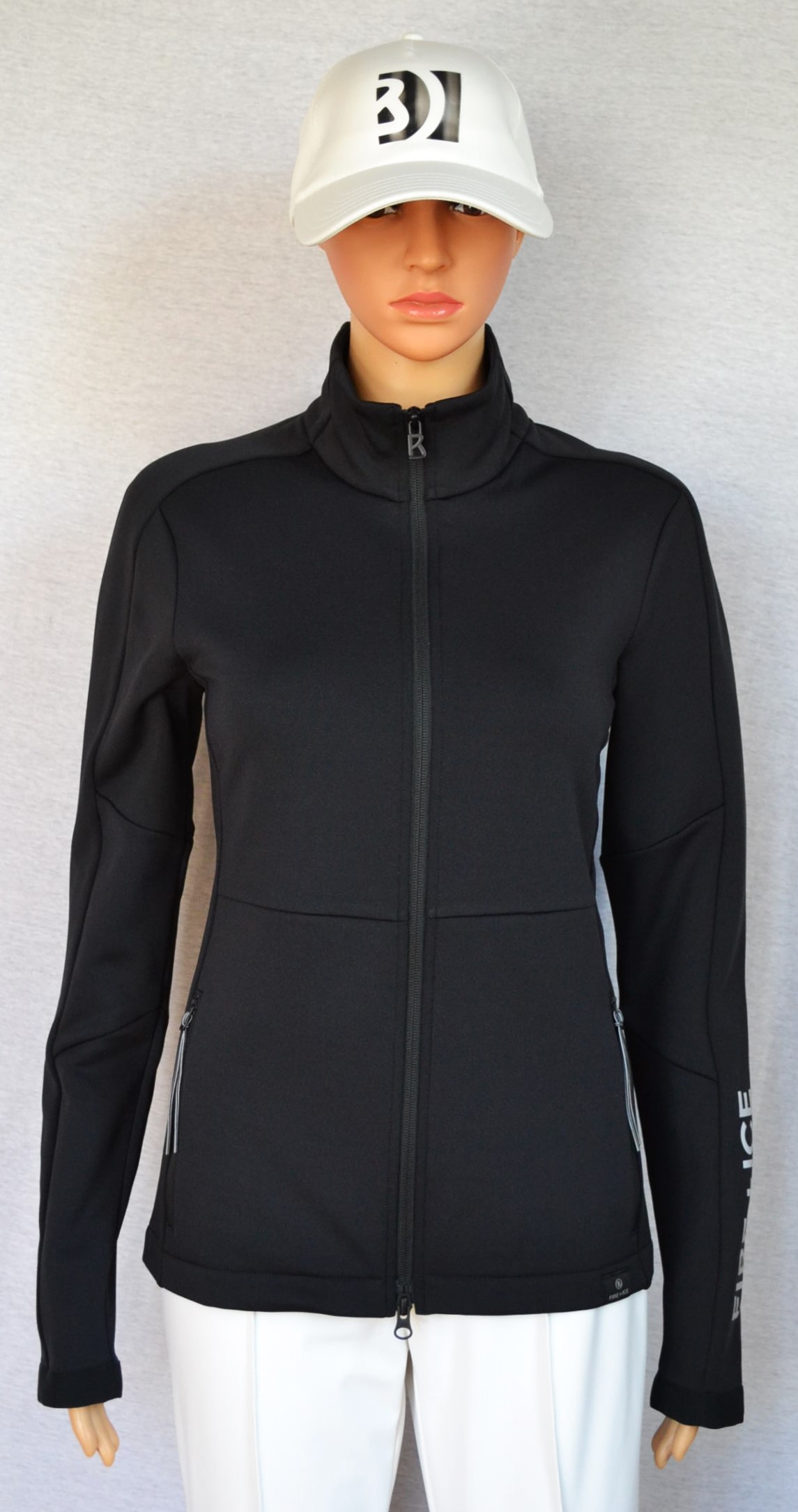 BOGNER FIRE+ICE INGE 2 DAMEN SKI MIDLAYER SOFTHSELL GOLF JACKE SCHWARZ STRETCH Gr 36 S NEU – Bild 3