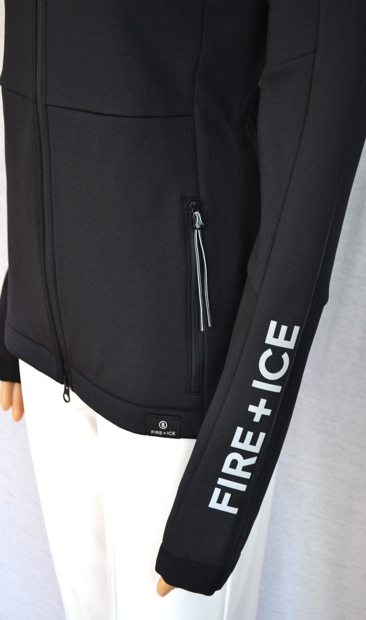 BOGNER FIRE+ICE INGE 2 DAMEN SKI MIDLAYER SOFTHSELL GOLF JACKE SCHWARZ STRETCH Gr 36 S NEU – Bild 5