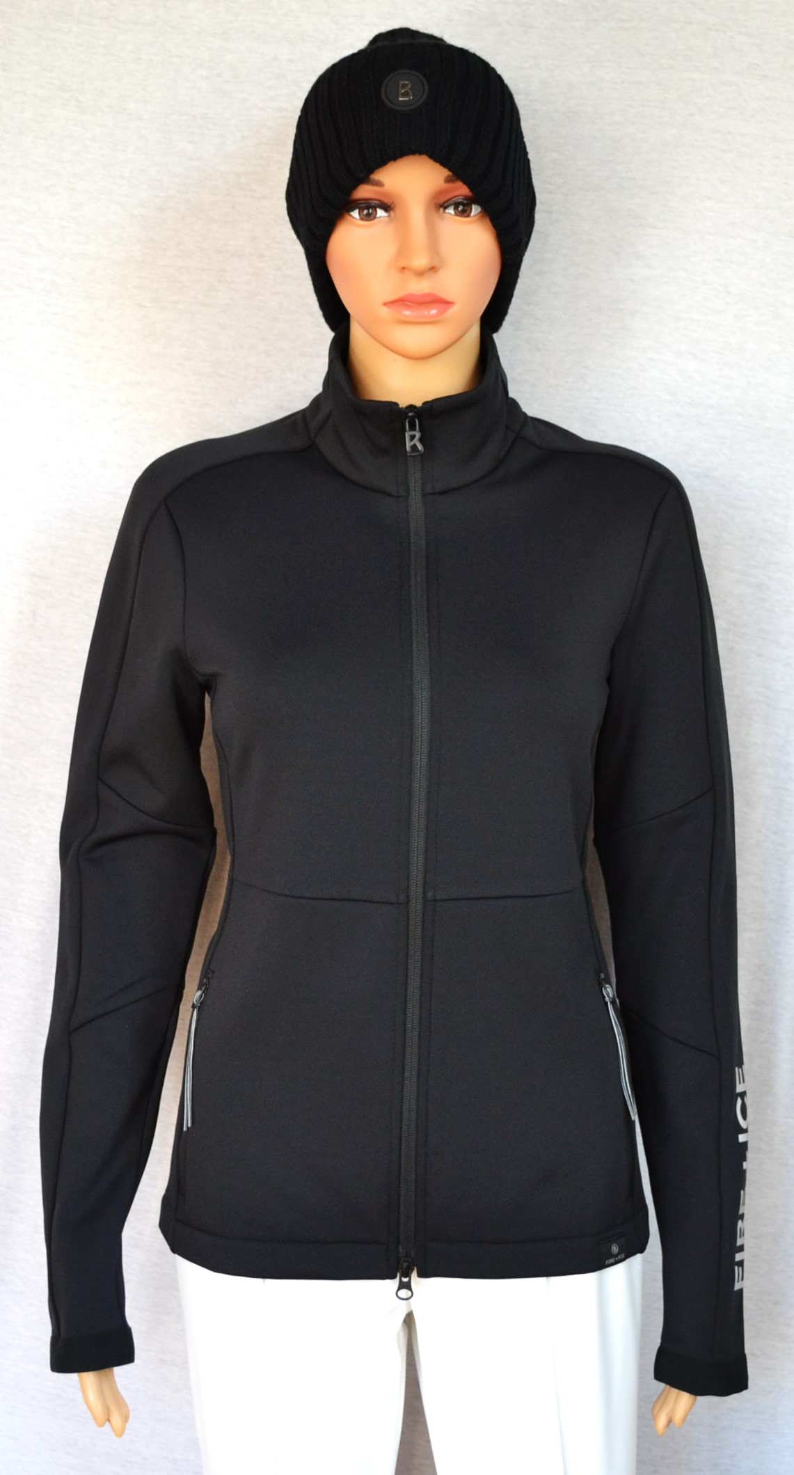 BOGNER FIRE+ICE INGE 2 DAMEN SKI MIDLAYER SOFTHSELL GOLF JACKE SCHWARZ STRETCH Gr 36 S NEU – Bild 7