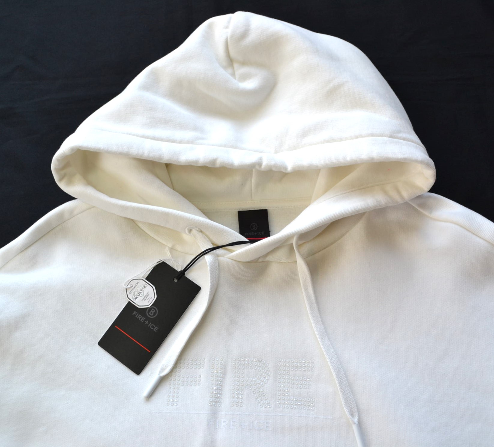 BOGNER FIRE+ICE NELLY 2 DAMEN HOODIE SWEATSHIRT WEIß LOGO AUS SWAROVSKI® KRISTALLEN Gr S-M NEU – Bild 4