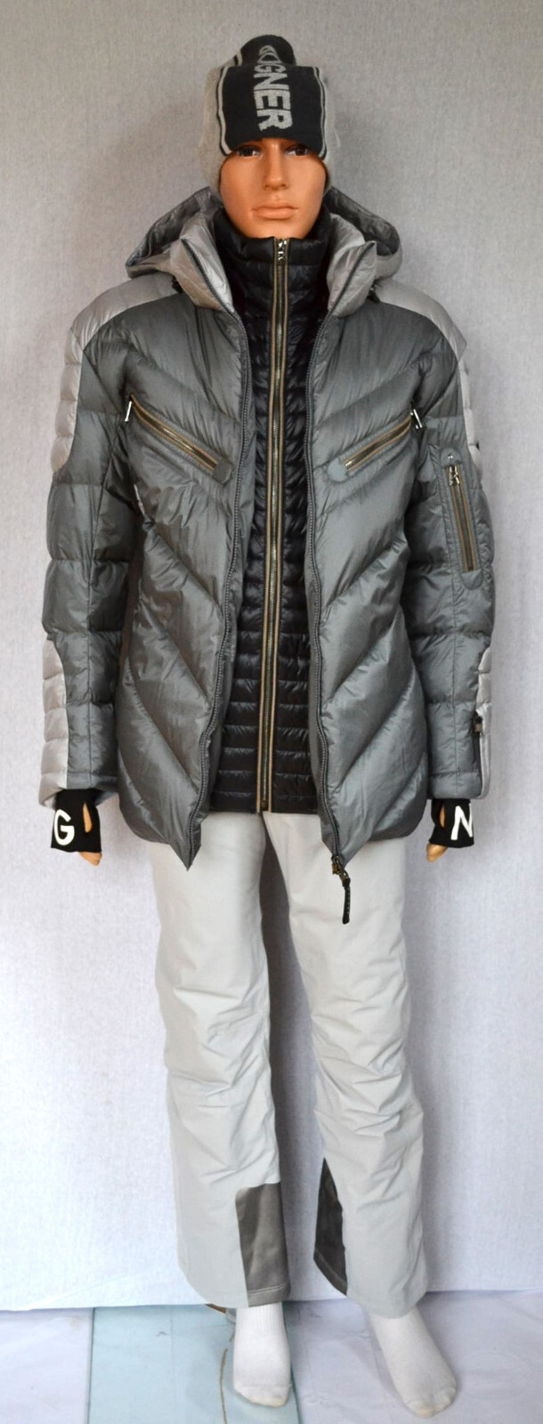BOGNER SET SKIANZUG TINO HERREN DAUNEN SKIJACKE GRAU + SKIHOSE TOM GRAU Gr 56 3XL NEU – Bild 11