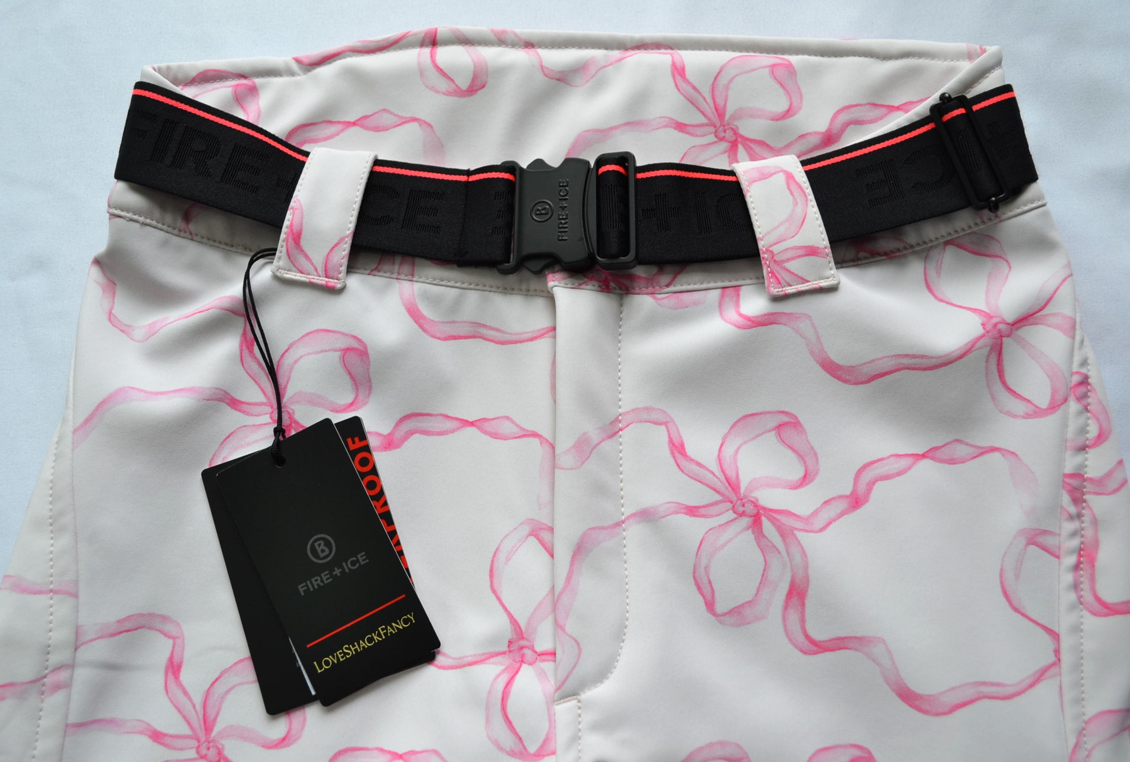 BOGNER FIRE+ICE x LoveShakeFancy ZULA DAMEN JET SKIHOSE SOFTSHELL FULL STRETCH SCHLEIFEN ROSA Gr 36 S NEU – Bild 8