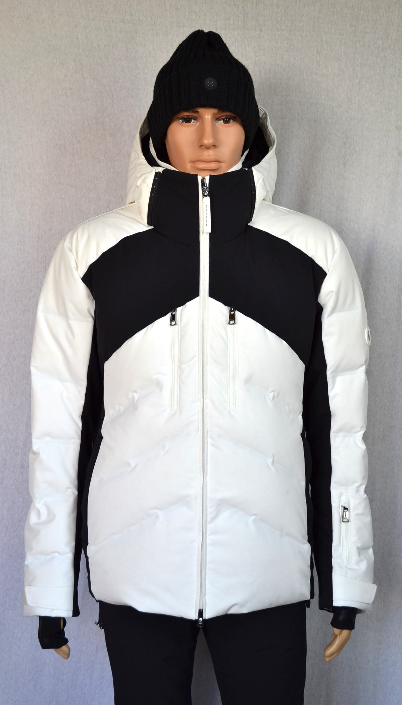 BOGNER HERREN SET SKIANZUG JERVIS DAUNEN SKIJACKE SCHWARZ-WEIß MIT TRENNBAREN INLAYER + SKIHOSE TIM SCHWARZ Gr 50 52 L XL NEU – Bild 5