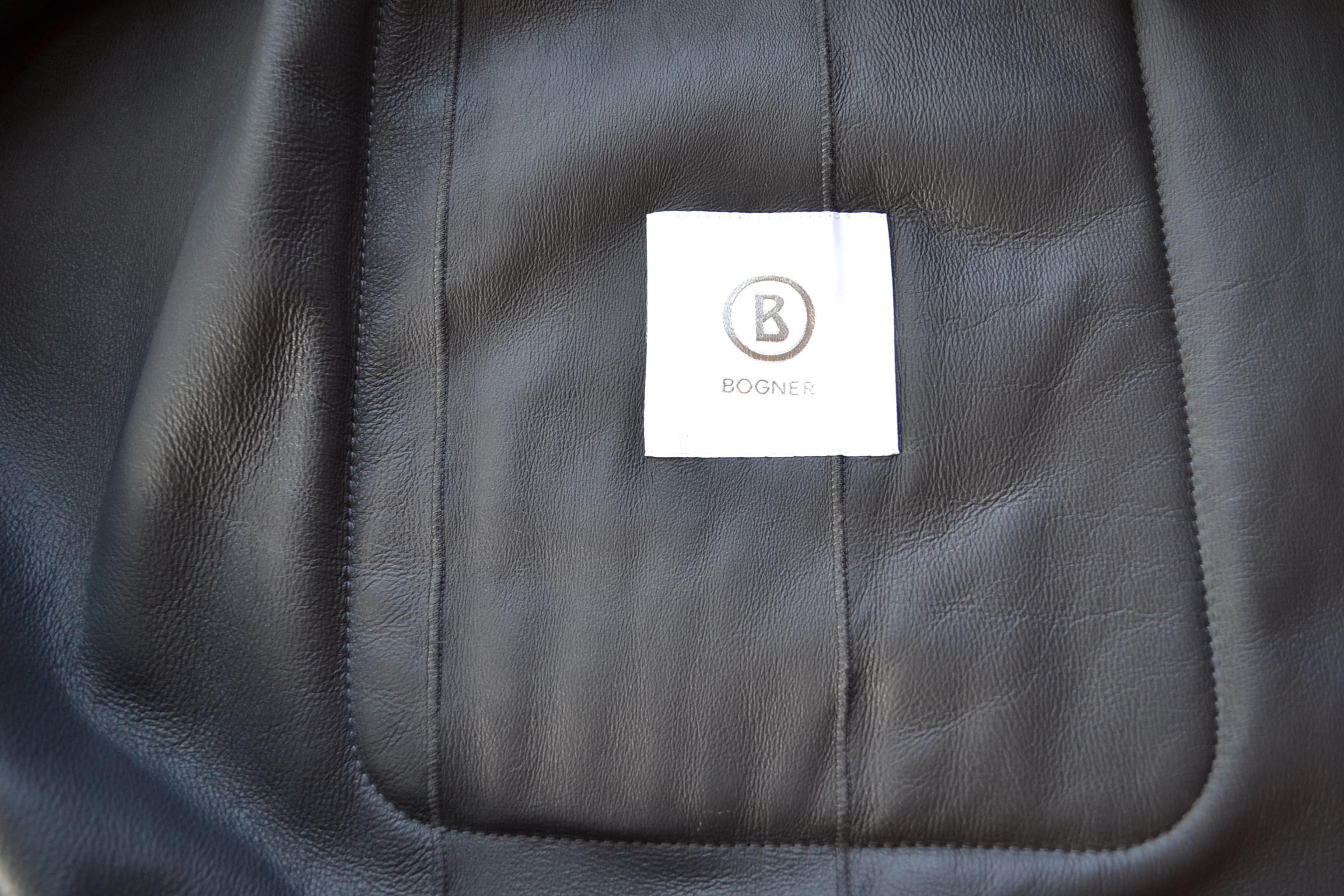 BOGNER PEYTON DAMEN LANGE LAMMFELLMANTEL LAMMFELL / LEDER MANTEL MIT GÜRTEL DARK GREY WOMEN Gr 36 - 38 S-MNEU – Bild 12