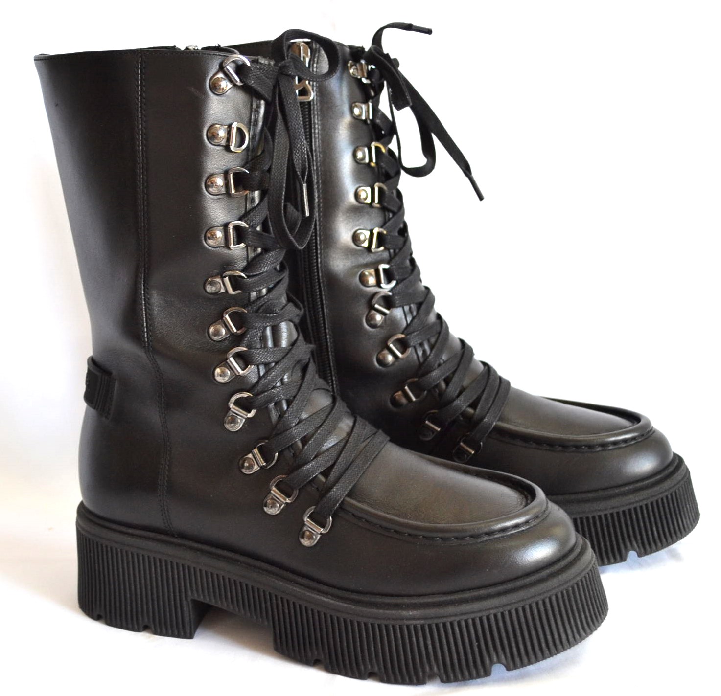 BOGNER TURIN DAMEN LEDER BOOTS STIEFEL SCHWARZ Gr 37 NEU OVP