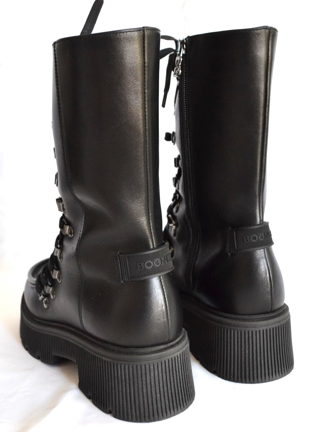 BOGNER TURIN DAMEN LEDER BOOTS STIEFEL SCHWARZ Gr 37 NEU OVP – Bild 6