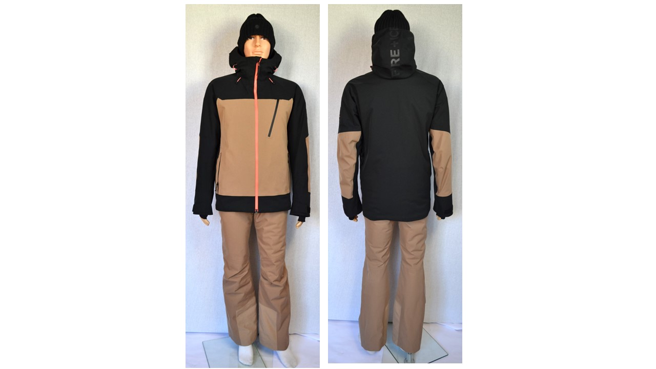 BOGNER SET SKIANZUG FIRE+ICE HERREN SKIJACKE TAJO SCHWARZ KARAMELL + SKIHOSE SCOTT Gr 50 L NEU