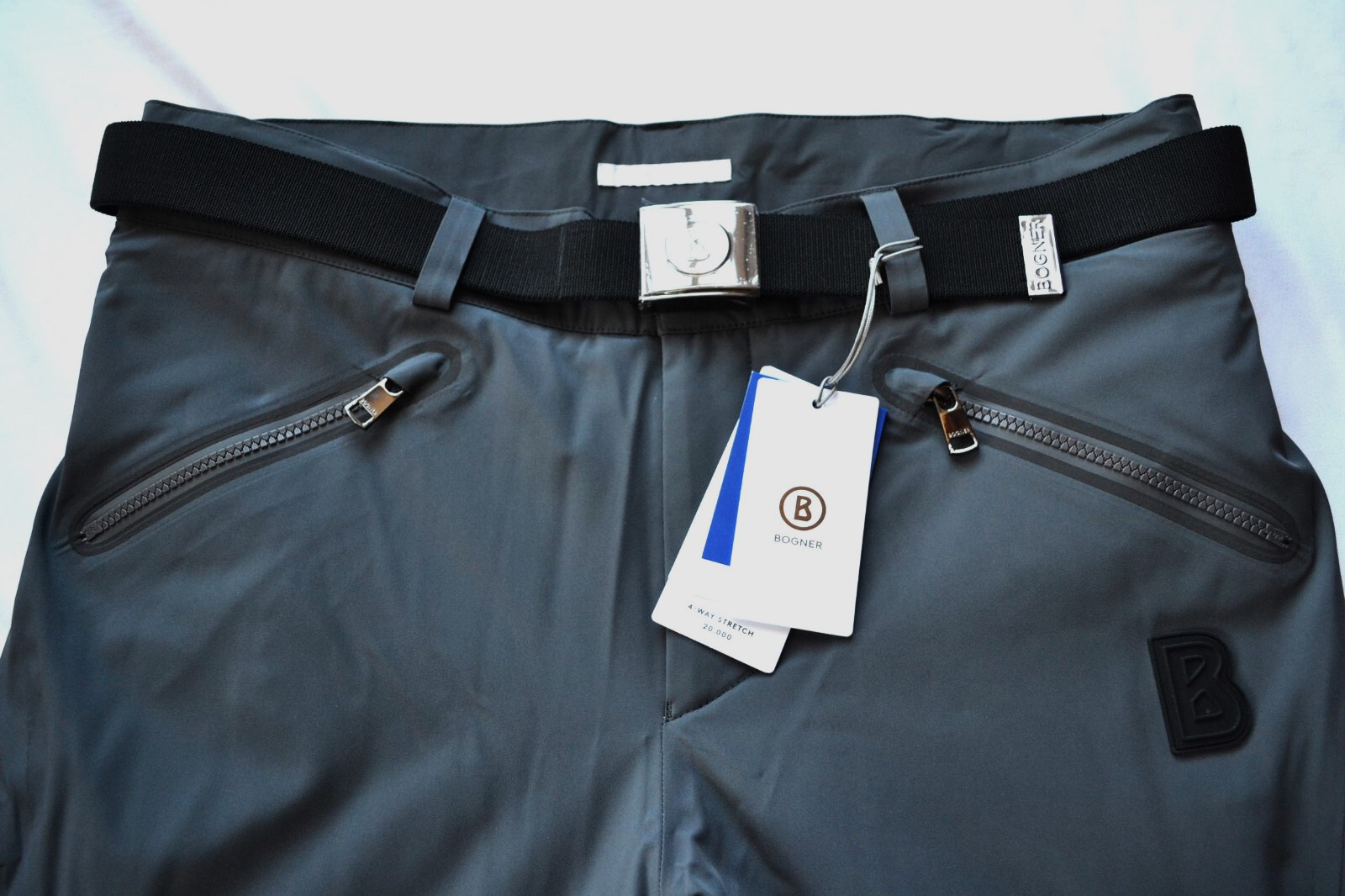 BOGNER TIM 4 HERREN SKIHOSE DUNKELGRAU MIT GÜRTEL Gr 50L L NEU – Bild 12