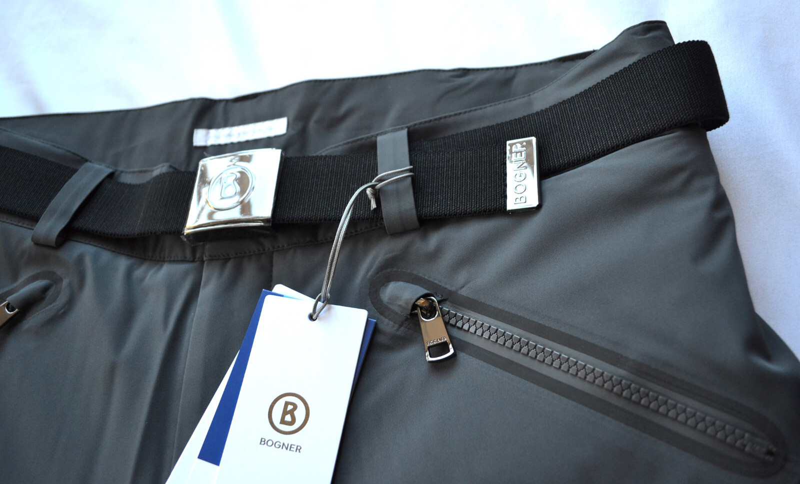 BOGNER TIM 4 HERREN SKIHOSE DUNKELGRAU MIT GÜRTEL Gr 50L L NEU – Bild 13