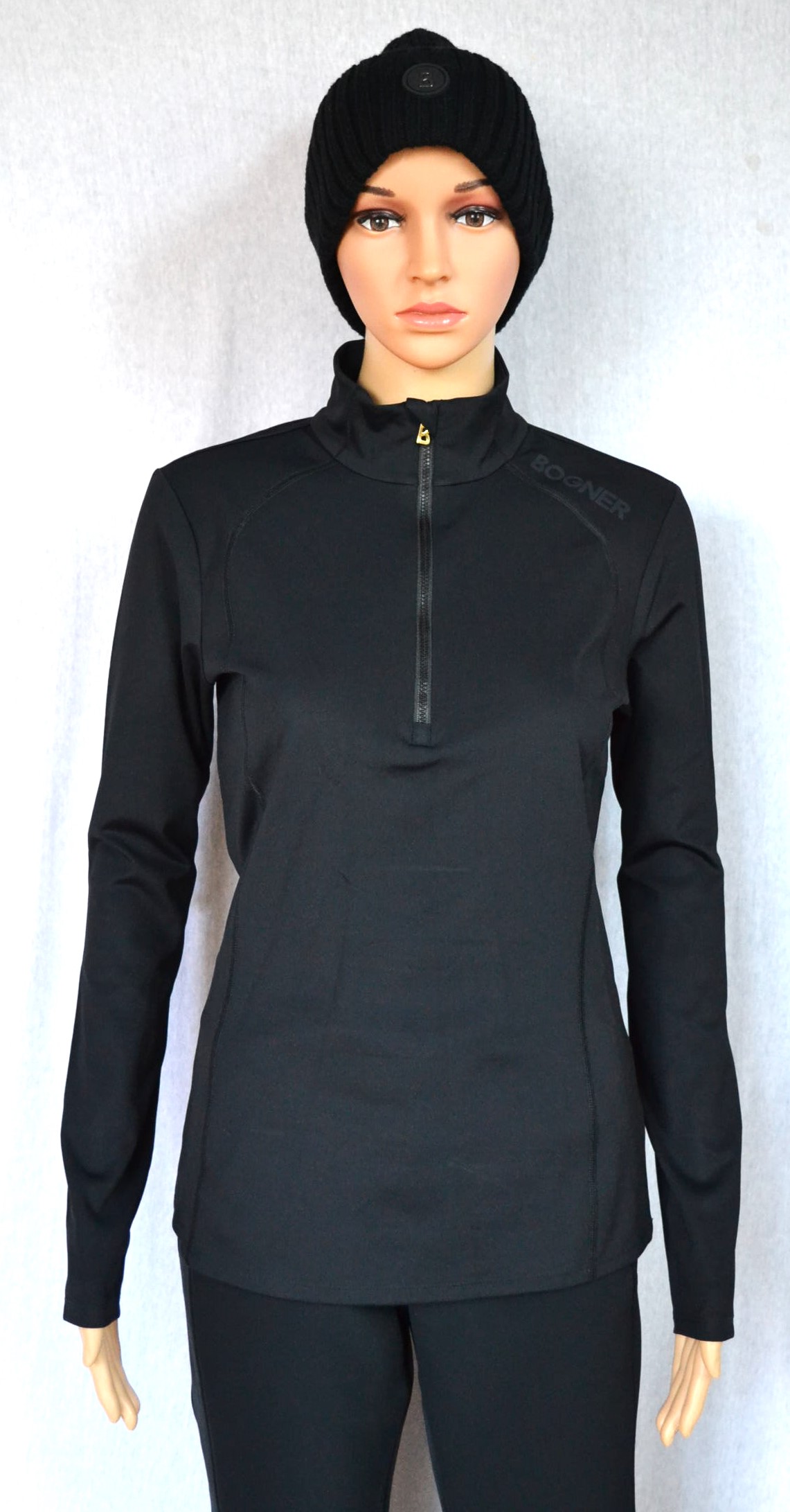 BOGNER DAMEN MADITA SKI LONGSLEEVE FIRST LAYER STRETCH UNTERZIEHER SCHWARZ GOLD Gr 38 M NEU – Bild 2