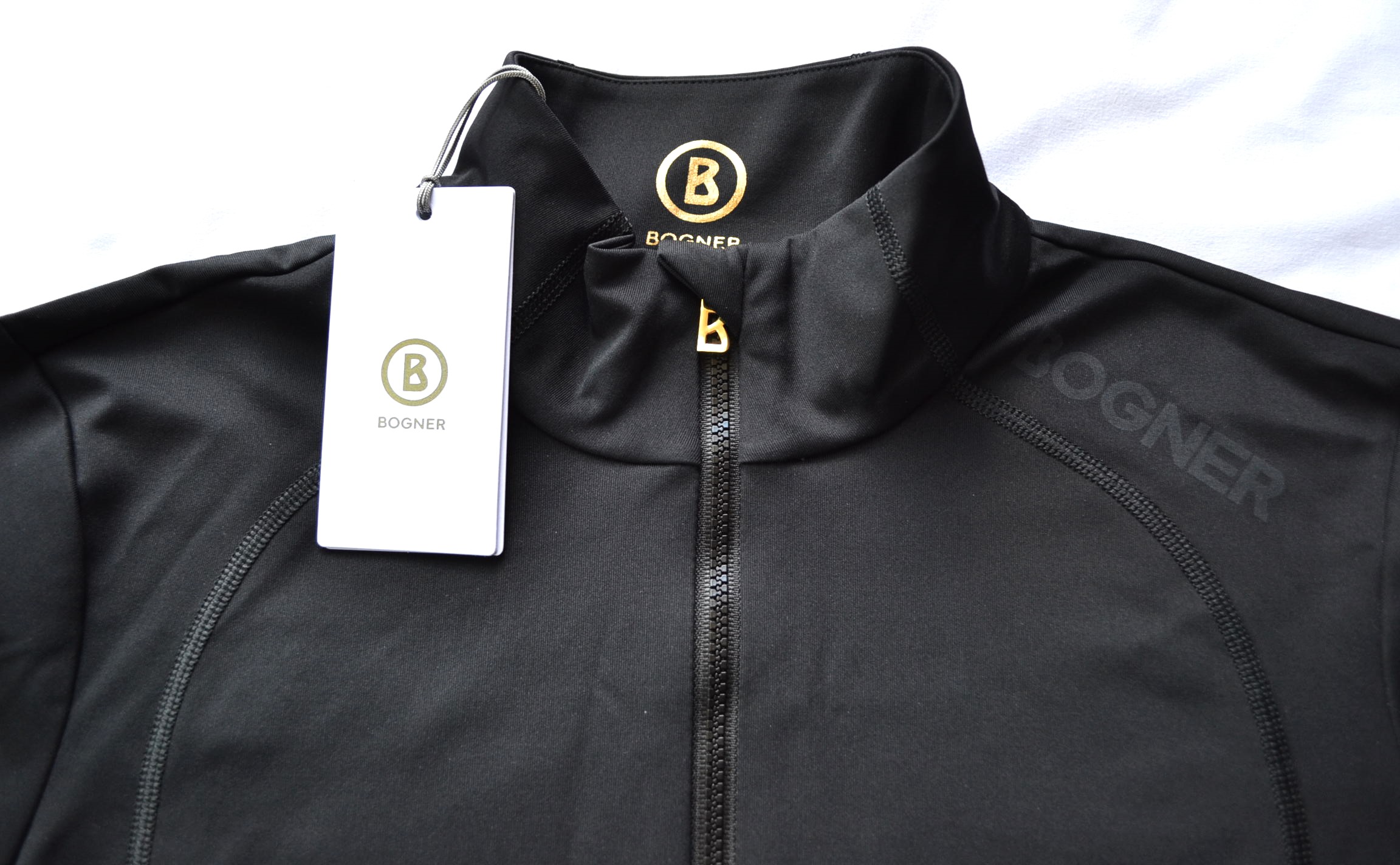 BOGNER DAMEN MADITA SKI LONGSLEEVE FIRST LAYER STRETCH UNTERZIEHER SCHWARZ GOLD Gr 38 M NEU – Bild 3