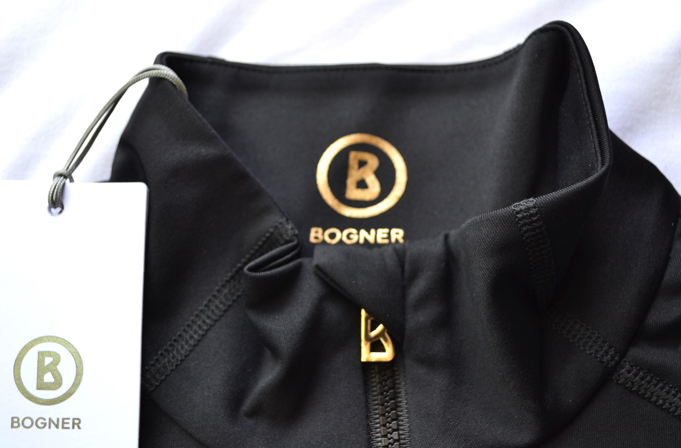 BOGNER DAMEN MADITA SKI LONGSLEEVE FIRST LAYER STRETCH UNTERZIEHER SCHWARZ GOLD Gr 38 M NEU – Bild 5