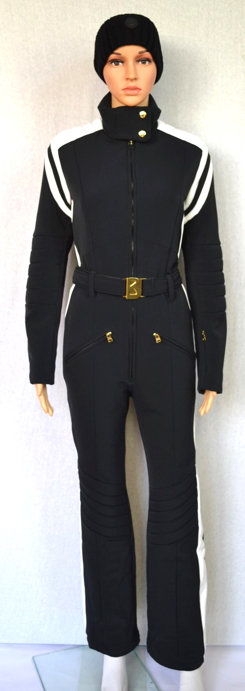 BOGNER JANI DAMEN JET SKIANZUG SOFTSHELL SKI SUIT OVERALL FULL STRETCH SCHWARZ WEIß Gr 38 40 42 M L XL NEU – Bild 2