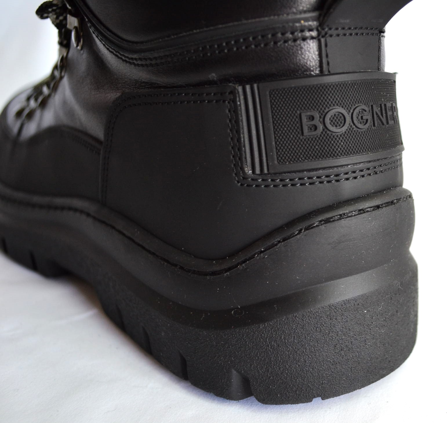 BOGNER HERREN BANSKO LEDER BOOTS SCHWARZ MIT LAMMFELL FUTTER UND SPIKES Gr 44 45 NEU OVP – Bild 8