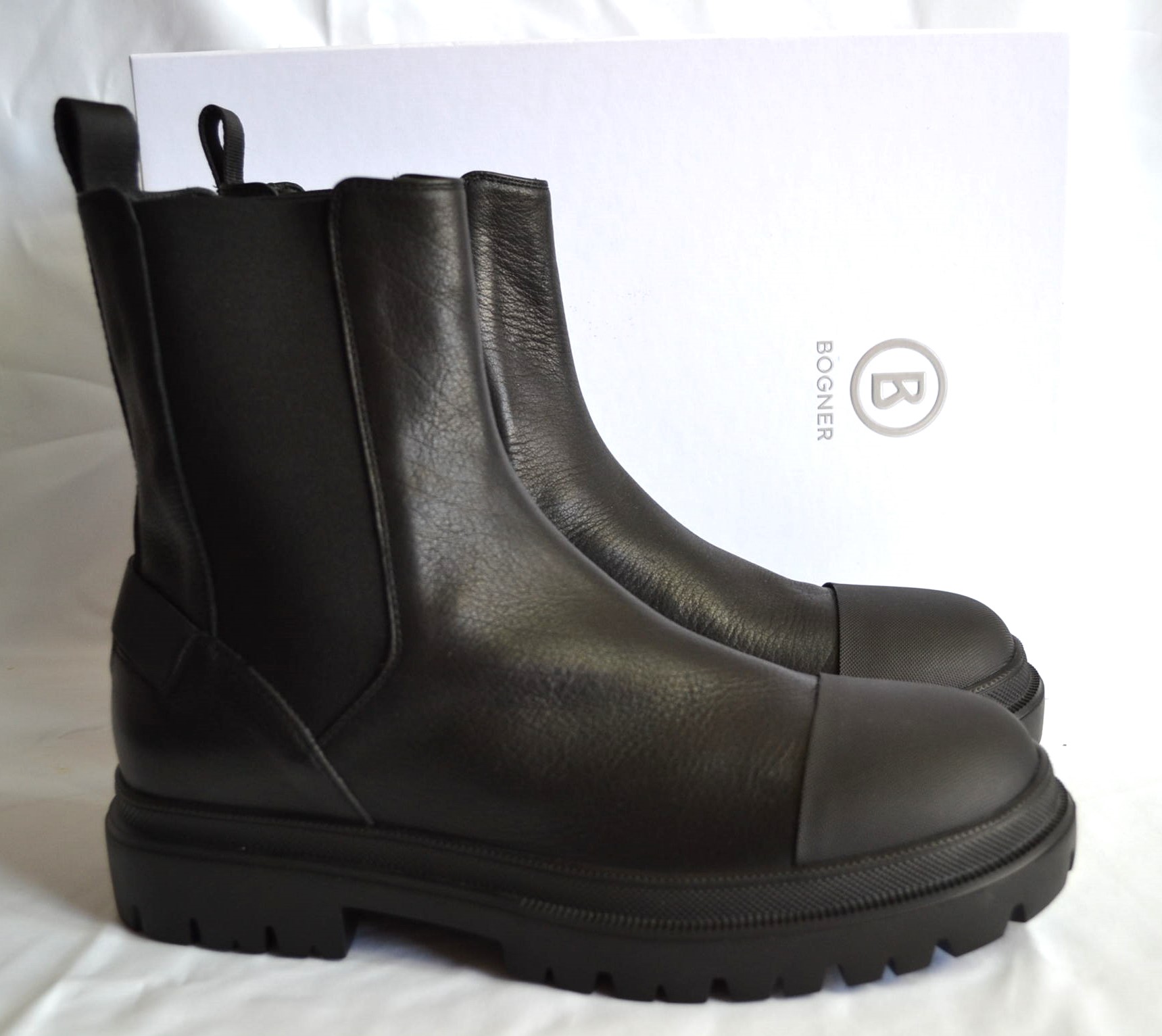BOGNER CHESA ALPINA HERREN LEDER BOOTS SCHWARZ STIEFEL Gr 44 NEU OVP – Bild 3