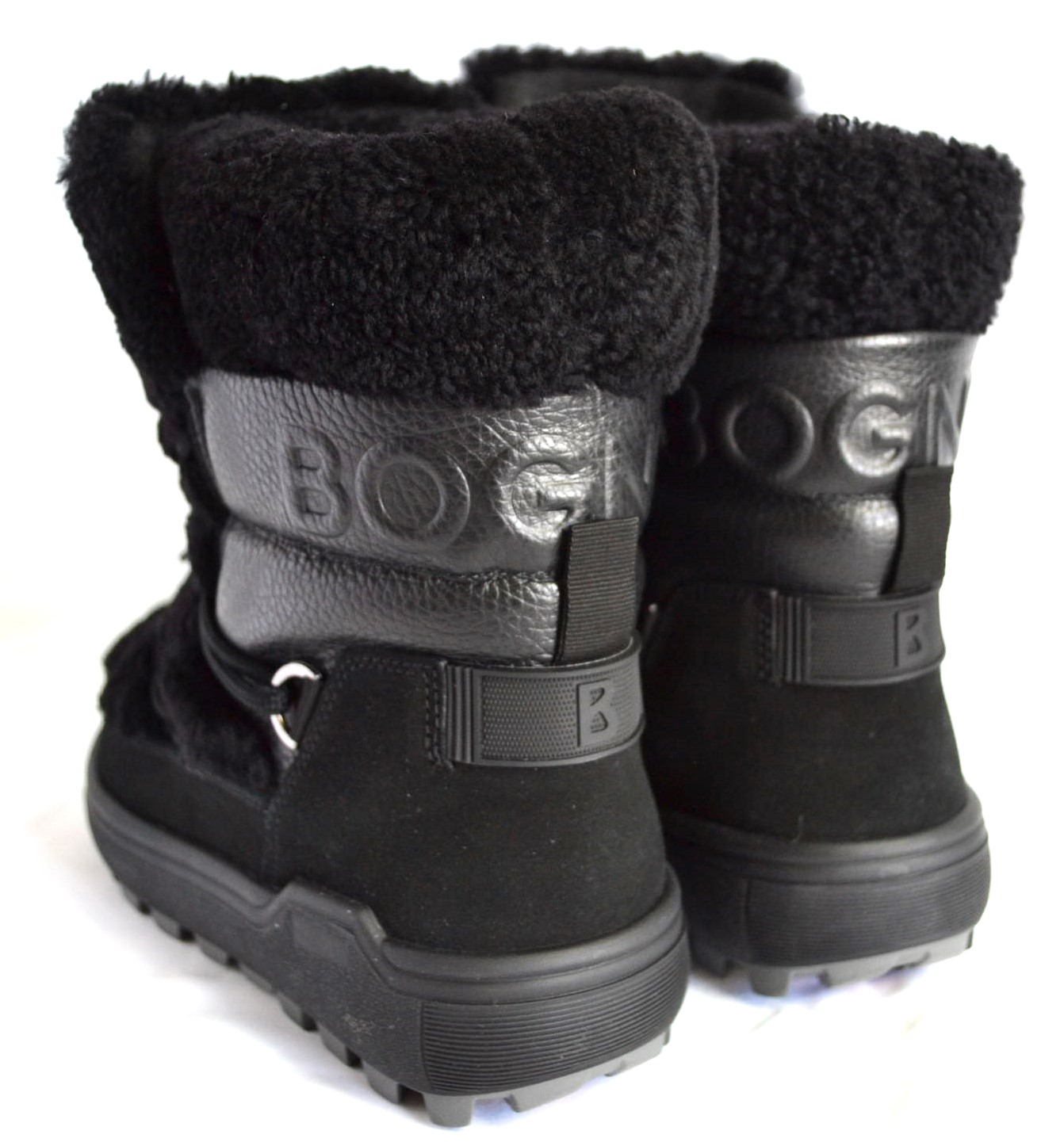 BOGNER CHAMONIX DAMEN LAMMFELL BOOTS STIEFEL MIT SPIKES SCHWARZ Gr 38 NEU – Bild 6