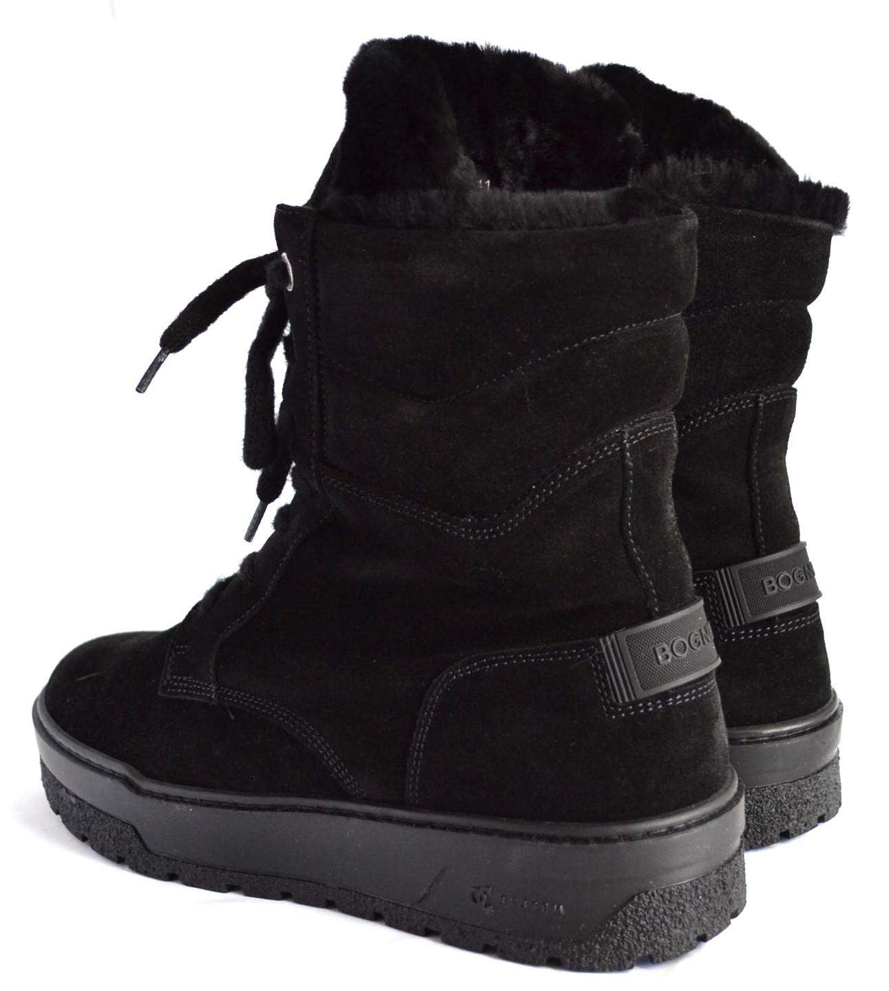 BOGNER CALGARY DAMEN WILDLEDER LAMMFELL STIEFEL MIT SPIKES SCHWARZ Gr 41 NEU – Bild 6