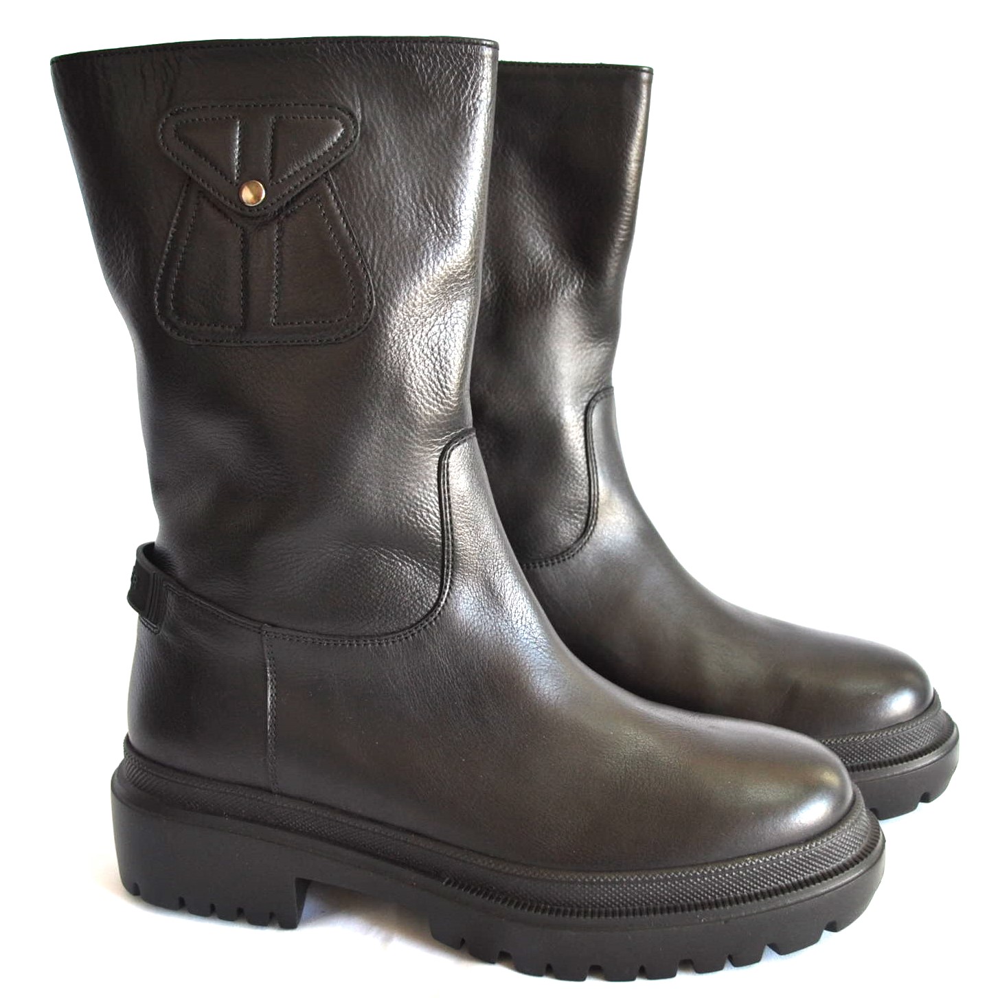 BOGNER CHESA ALPINA DAMEN LEDER BOOTS FROZEN RIVIERA SCHWARZ Gr 42 NEU
