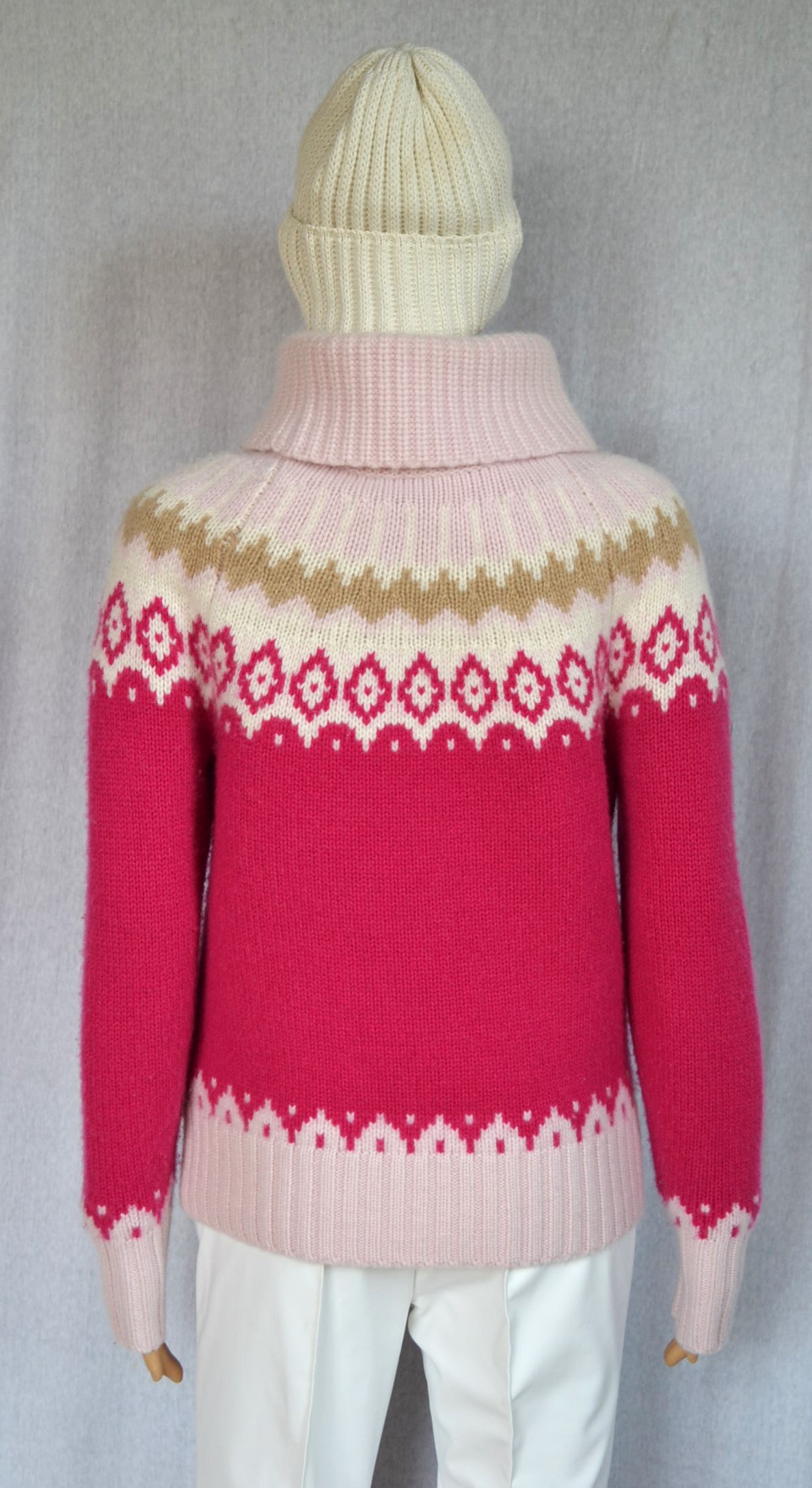 BOGNER INGRID 100% KASCHMIR DAMEN STRICK PULLOVER PINK ROSA Gr 36 S NEU – Bild 4