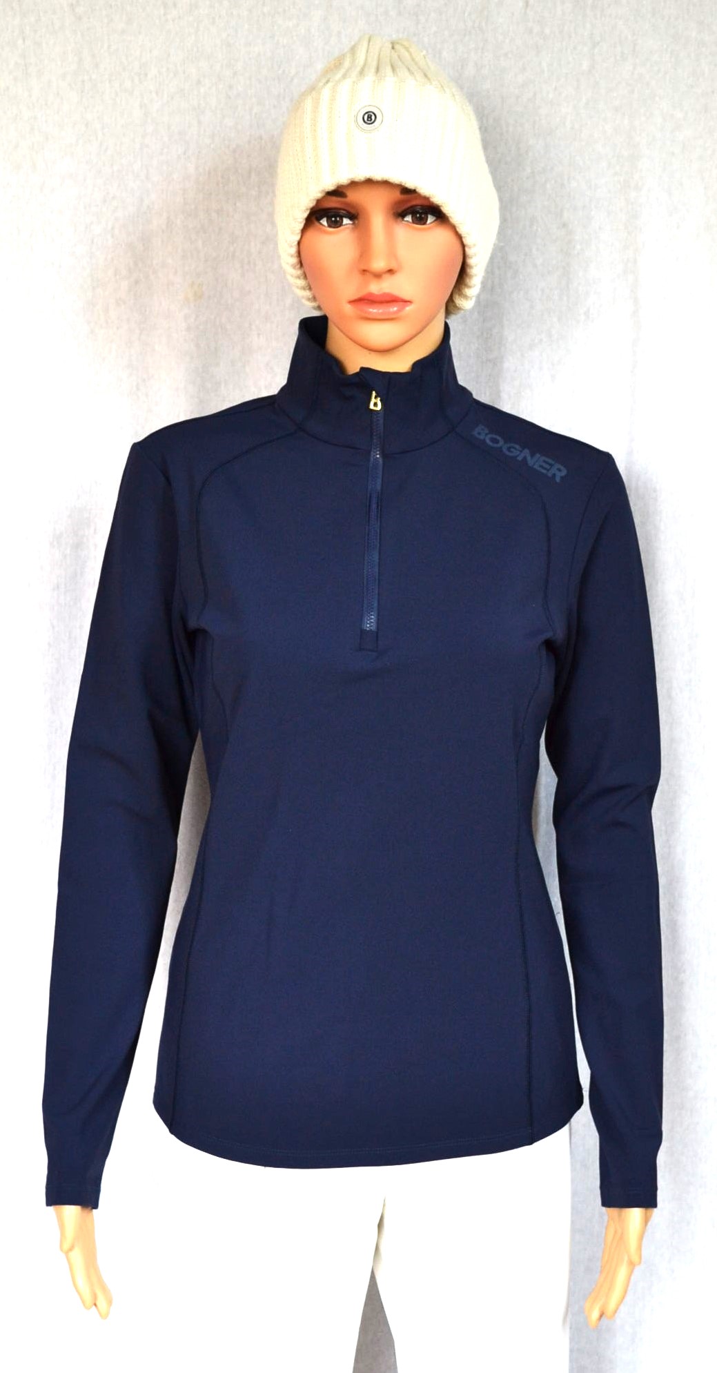 BOGNER DAMEN MEDITA SKI LONGSLEEVE FIRST LAYER STRETCH UNTERZIEHER BLAU GOLD Gr 36 38 40 S M L NEU – Bild 3
