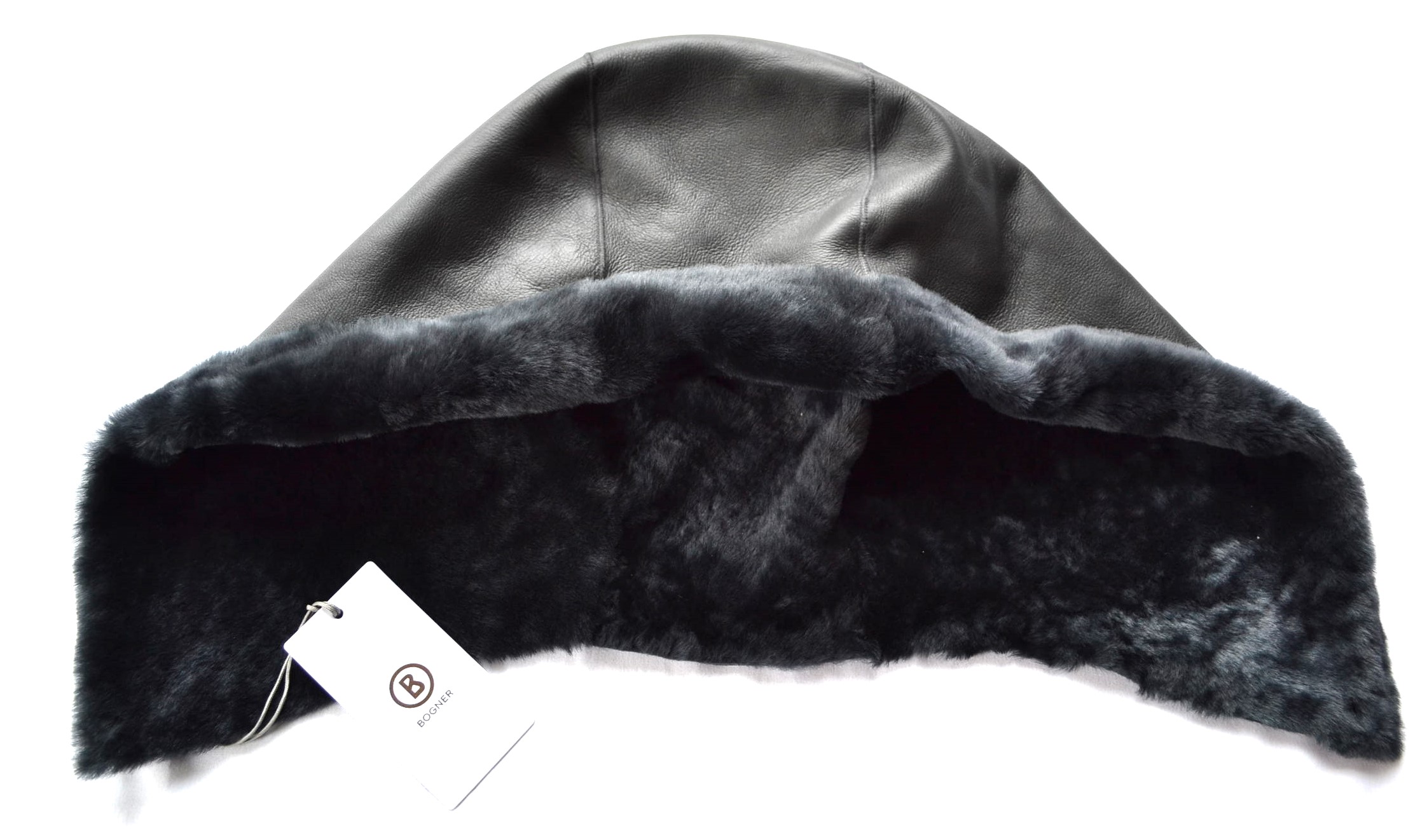 BOGNER FURAYA LAMMFELL LEDER KAPUZE ZUM ANKNÖPFEN für DAMEN JACKE FANJA JONNA ECHTFELL LAMMFELL 6 KNOPFE SCHWARZ NEU – Bild 2