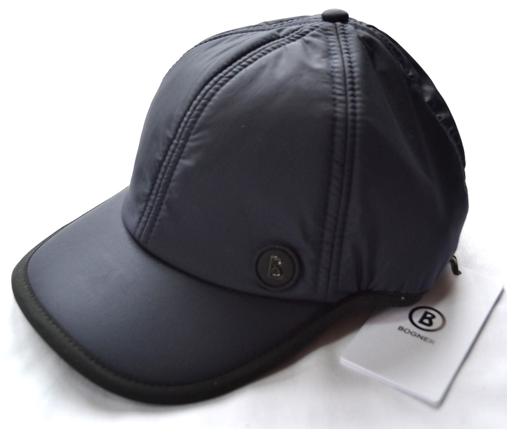 BOGNER MATS WINTER CAP BASECAP HERREN MÜTZE GOLF KAPPE DUNKELBLAU LEICHT WATTIERT ONE SIZE NEU