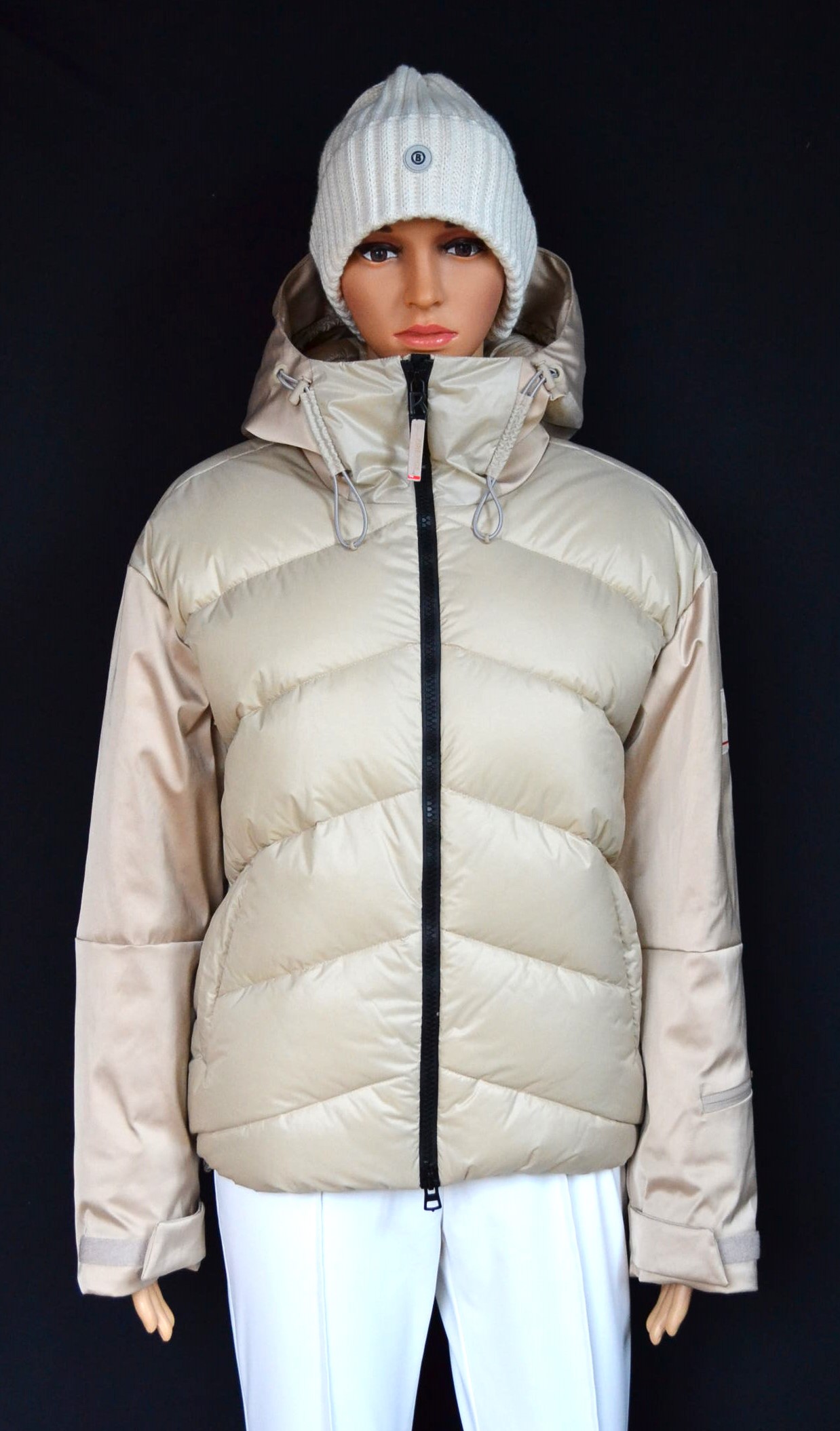 BOGNER FIRE+ICE TALINA DAMEN SKIJACKE BEIGE Gr 36 S NEU – Bild 3
