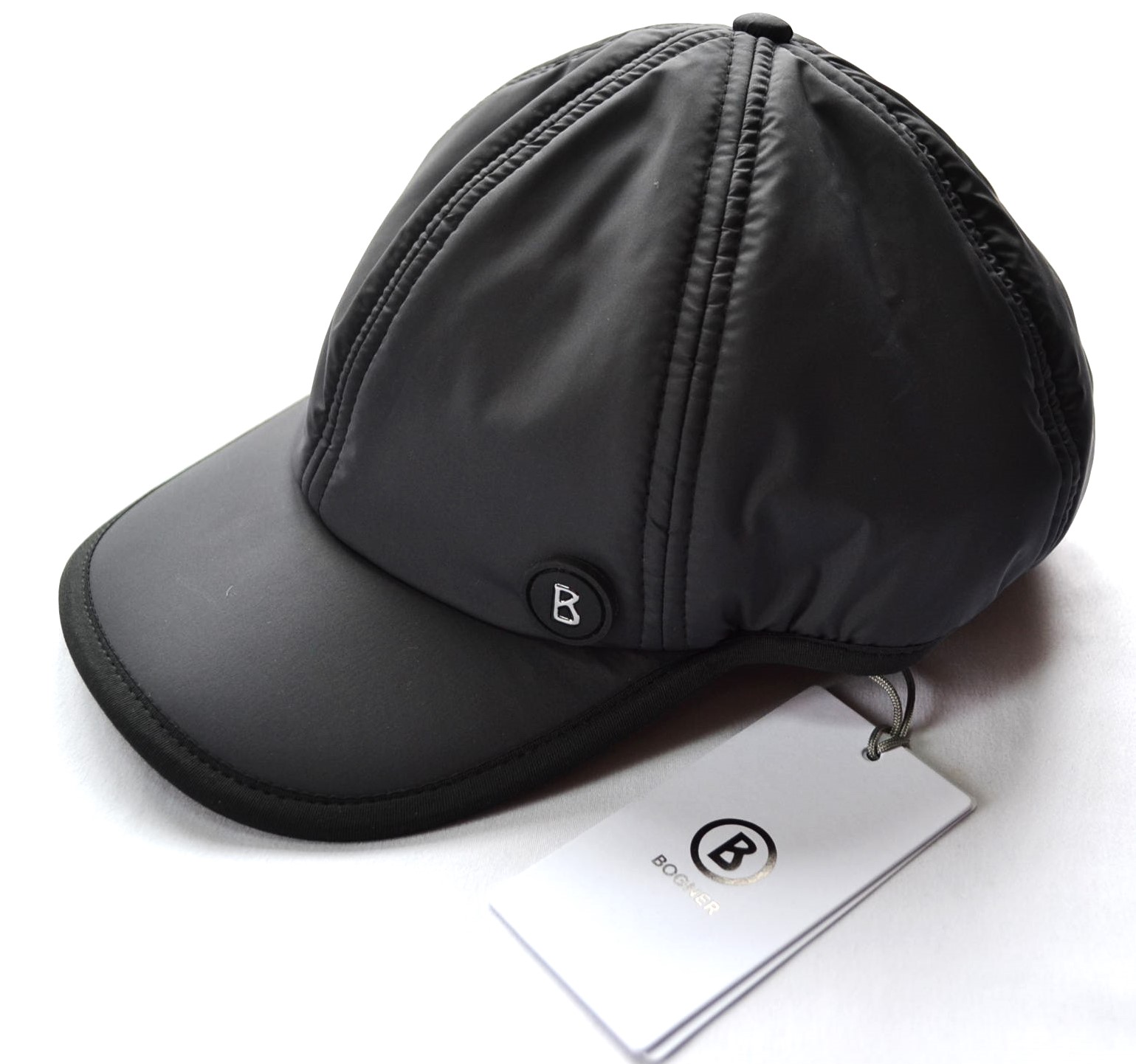 BOGNER MATS WINTER CAP BASECAP HERREN MÜTZE GOLF KAPPE SCHWARZ LEICHT WATTIERT ONE SIZE NEU