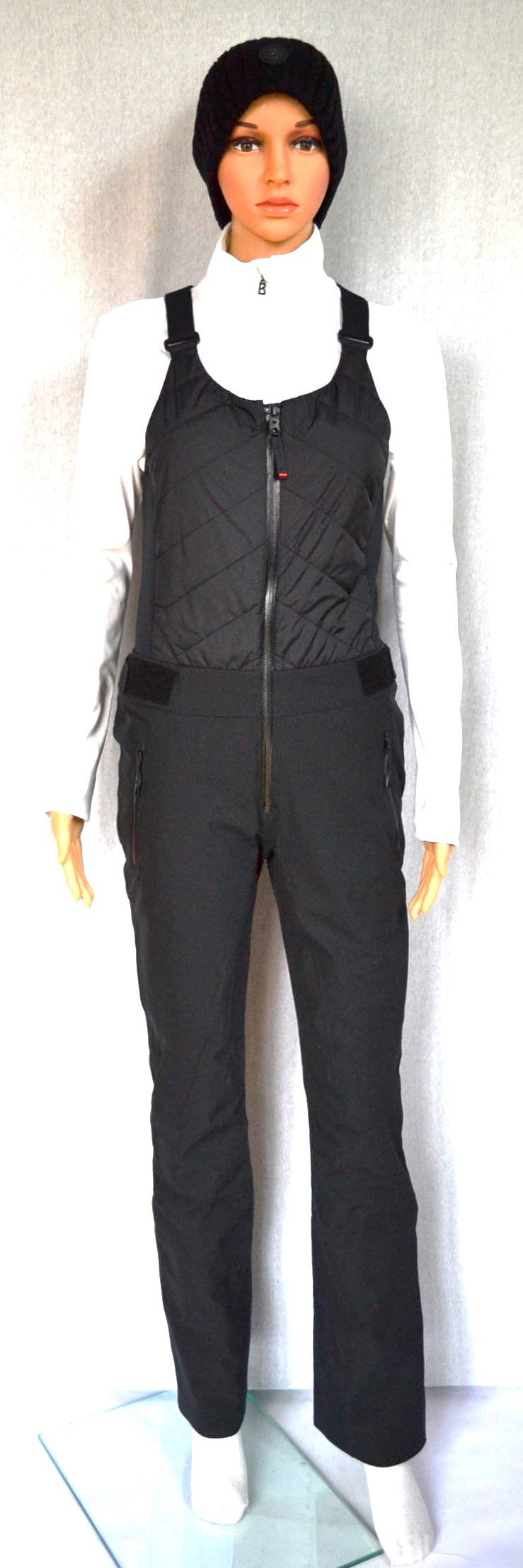 BOGNER FIRE+ICE IVIE DAMEN LATZHOSE SKIHOSE SCHWARZ OVERALL Gr 34 36 XS S NEU – Bild 2