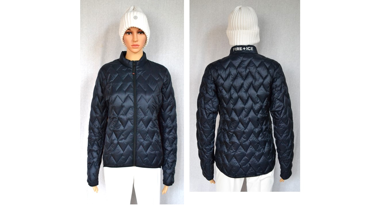 BOGNER FIRE+ICE DAMEN STEPPJACKE JACKE DUNKELBLAU Gr 36 S NEU