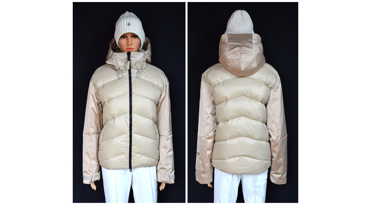 BOGNER FIRE+ICE TALINA DAMEN SKIJACKE BEIGE Gr 36 S NEU